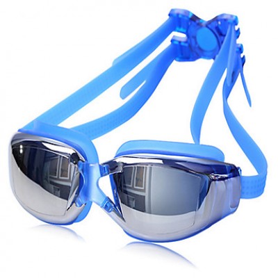 ZHENYA Unisex Swimming Goggles Gray / Black / Blue Anti-Fog / Waterproof / Adjustable Size / Anti-UV PC / UV Silica Gel'